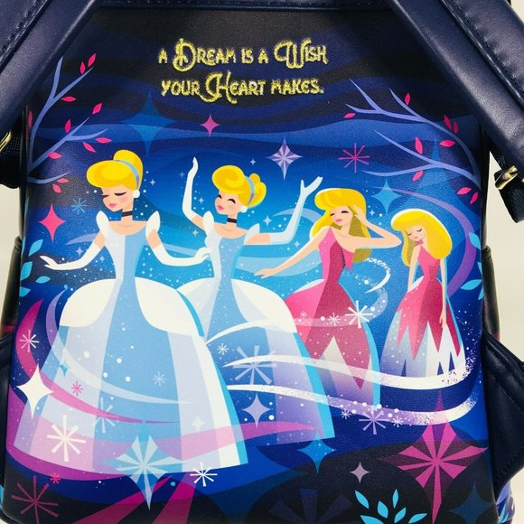 Loungefly Disney Cinderella Castle Series Mini Backpack Blue main image 10